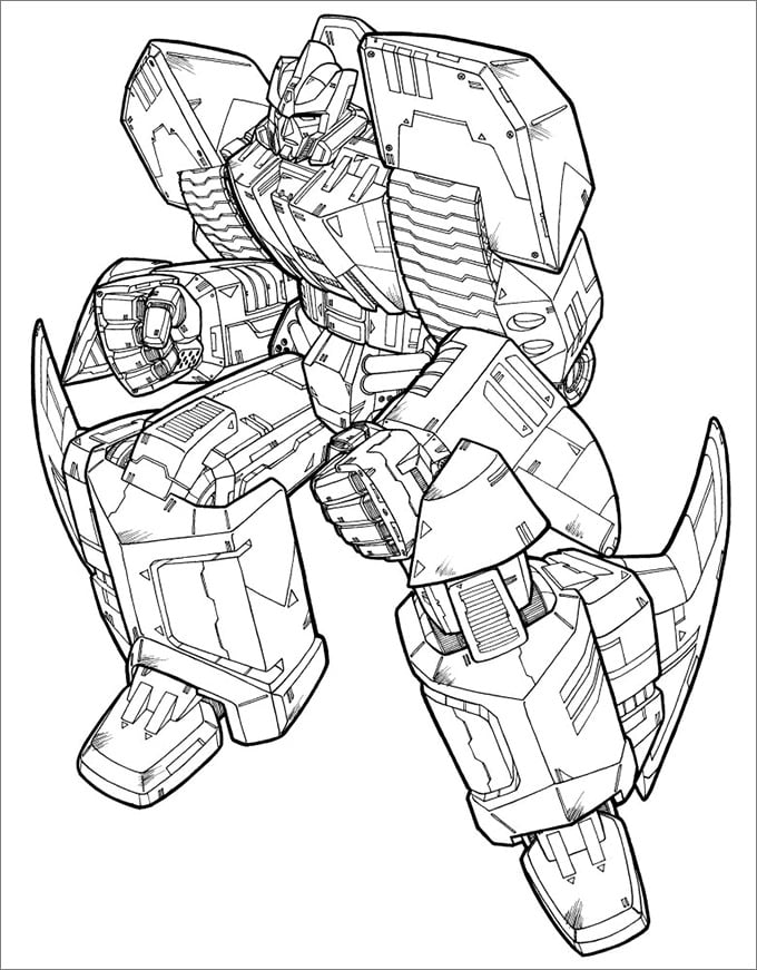 Transformers colouring pages