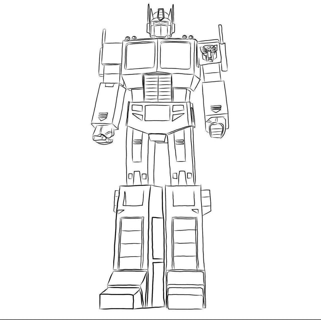 Caltainty on x a full body sketch of g optimus prime that i did transformers httpstcoboemexyw x