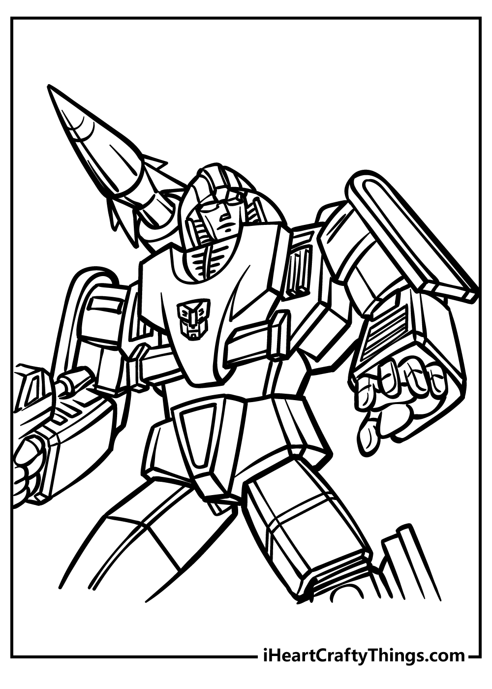 Transformers coloring pages free printables