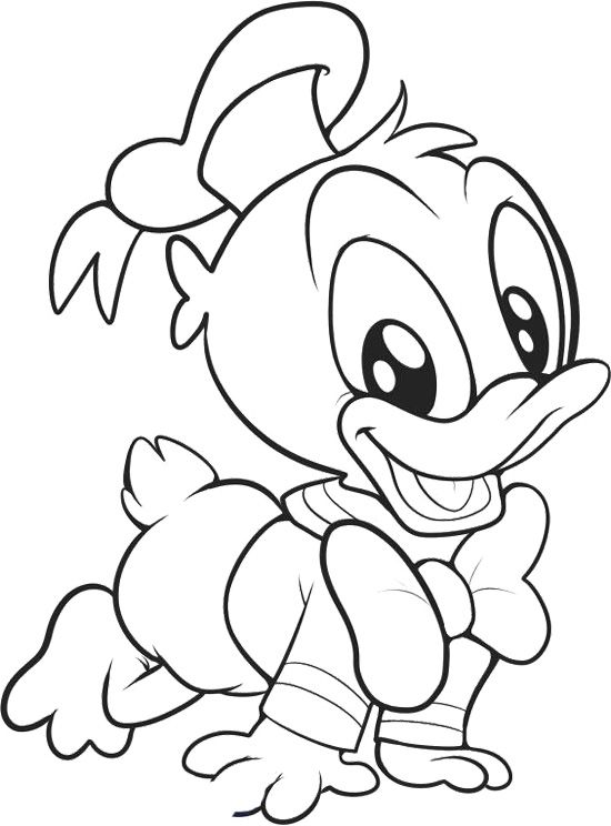 Baby donald duck smile coloring page cartoon coloring pages cartoon drawings tsum tsum coloring pages