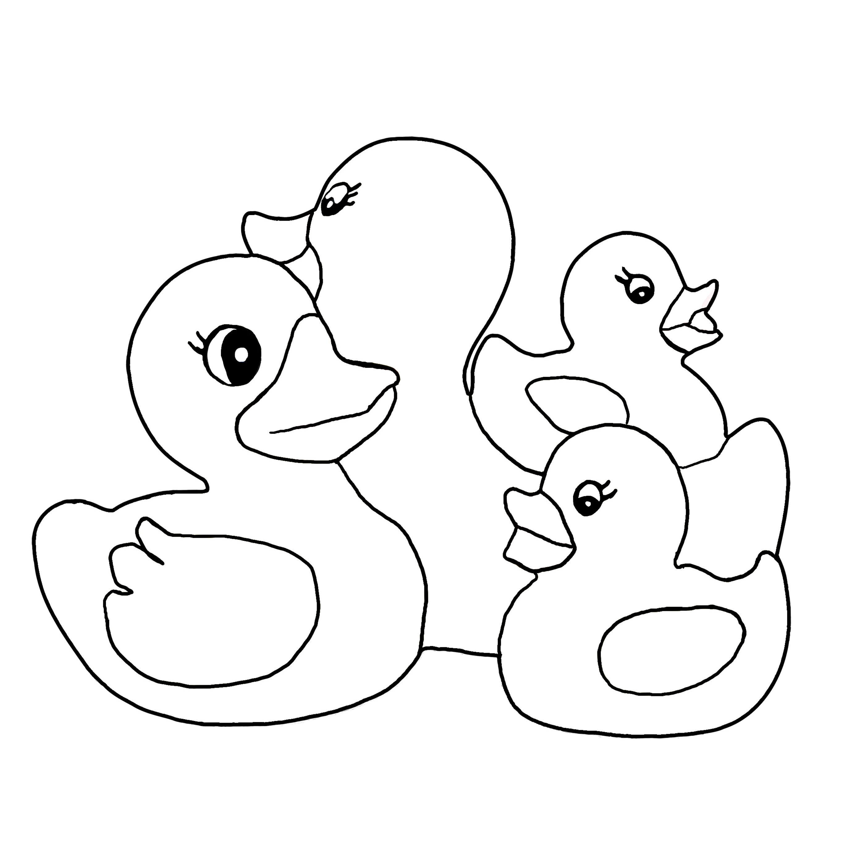 Free printable duck coloring pages for kids