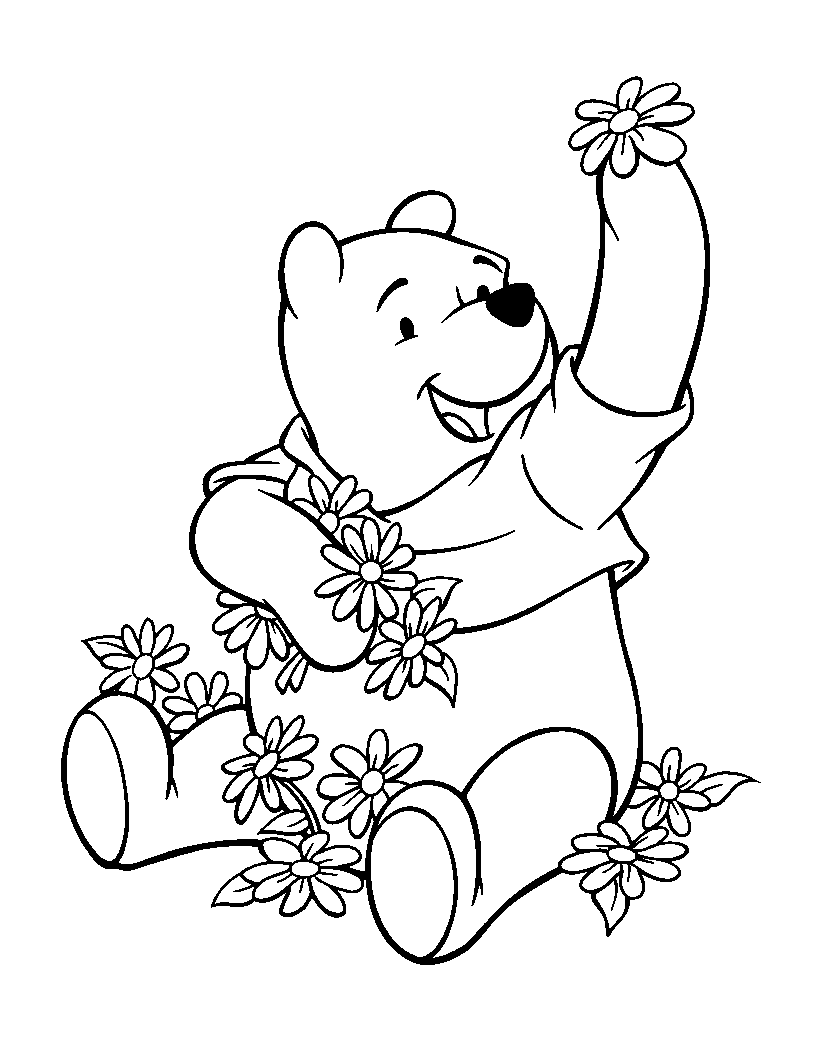Pãginas para colorear de winnie the pooh gratis para imprimir
