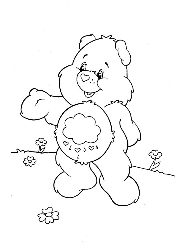 Care bears coloring page