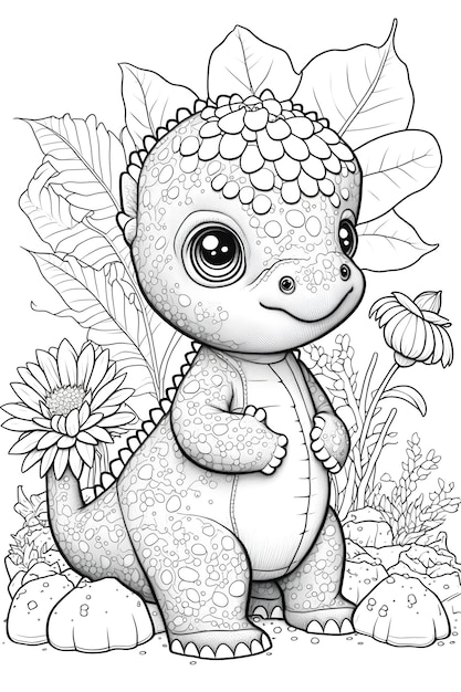Kawaii coloring page pictures
