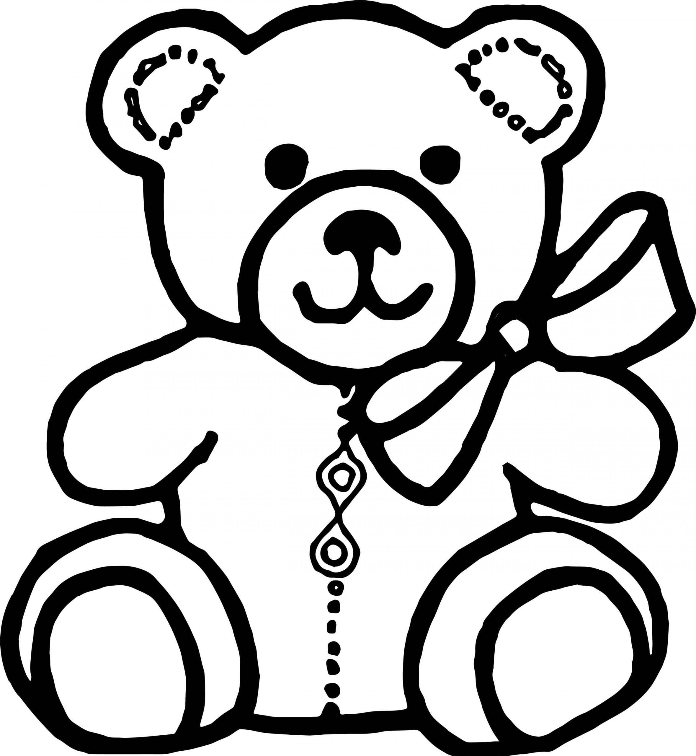 Coloring pages teddy bear