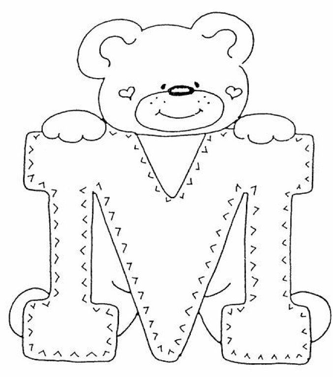 Abecedario de ositos bear coloring pages teddy bear coloring pages coloring pages