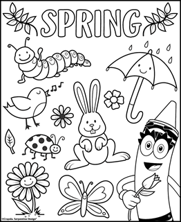 Animals insects free coloring pages