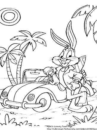 Looney tunes coloring page