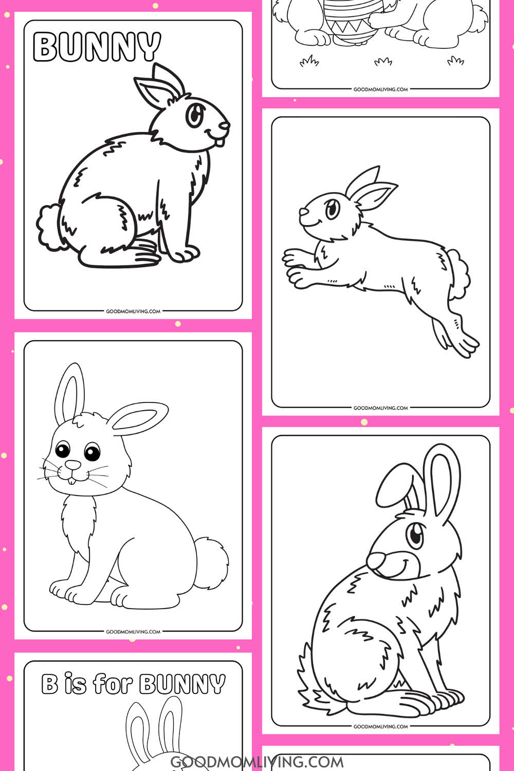 Bunny coloring pages rabbit coloring pages for kids