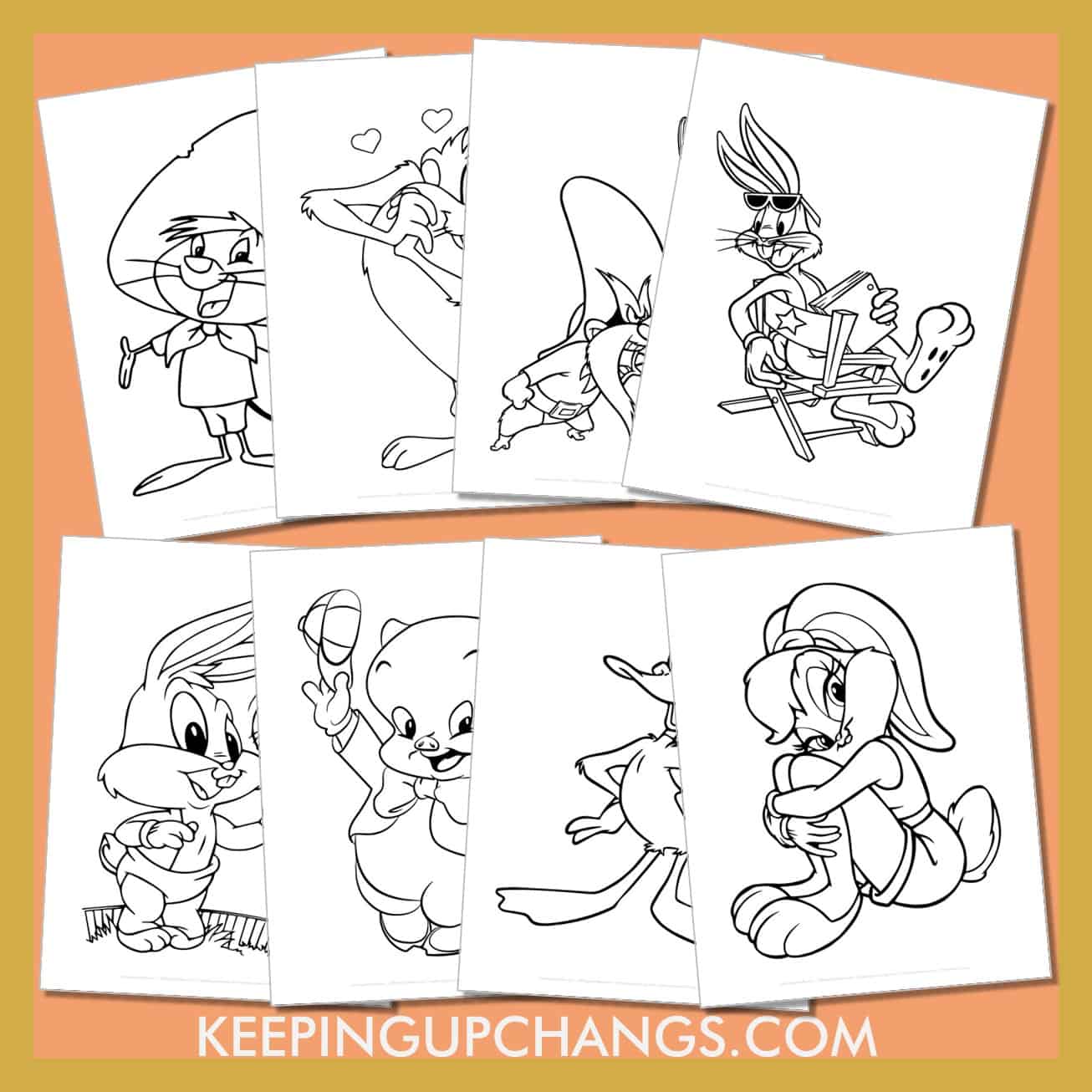 Free looney tunes coloring pages sheets popular printables