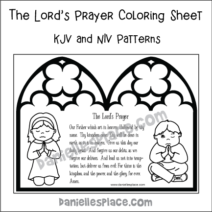 The lords prayer bible crafts and activities part