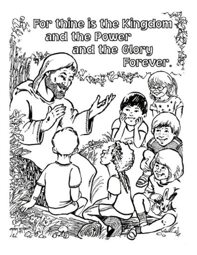 The lords prayer coloring for children lords prayer crafts and sunday school br and make prayer a habit