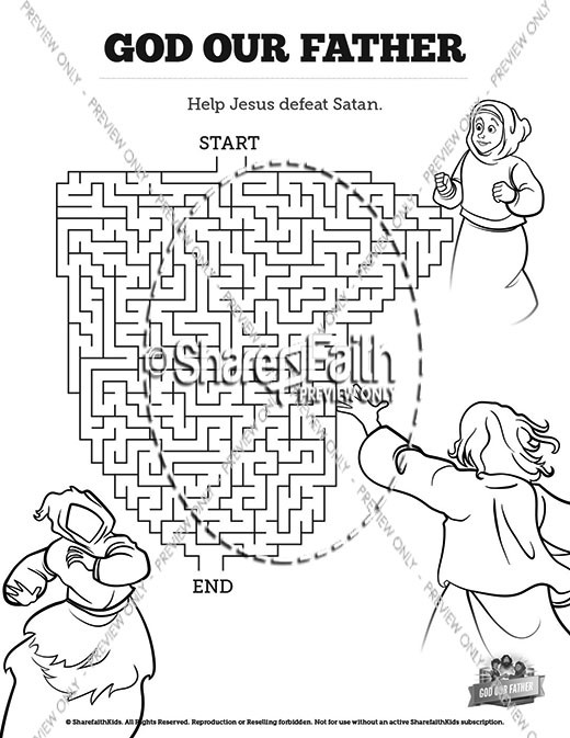 Matthew god our father sunday school coloring pages clover media