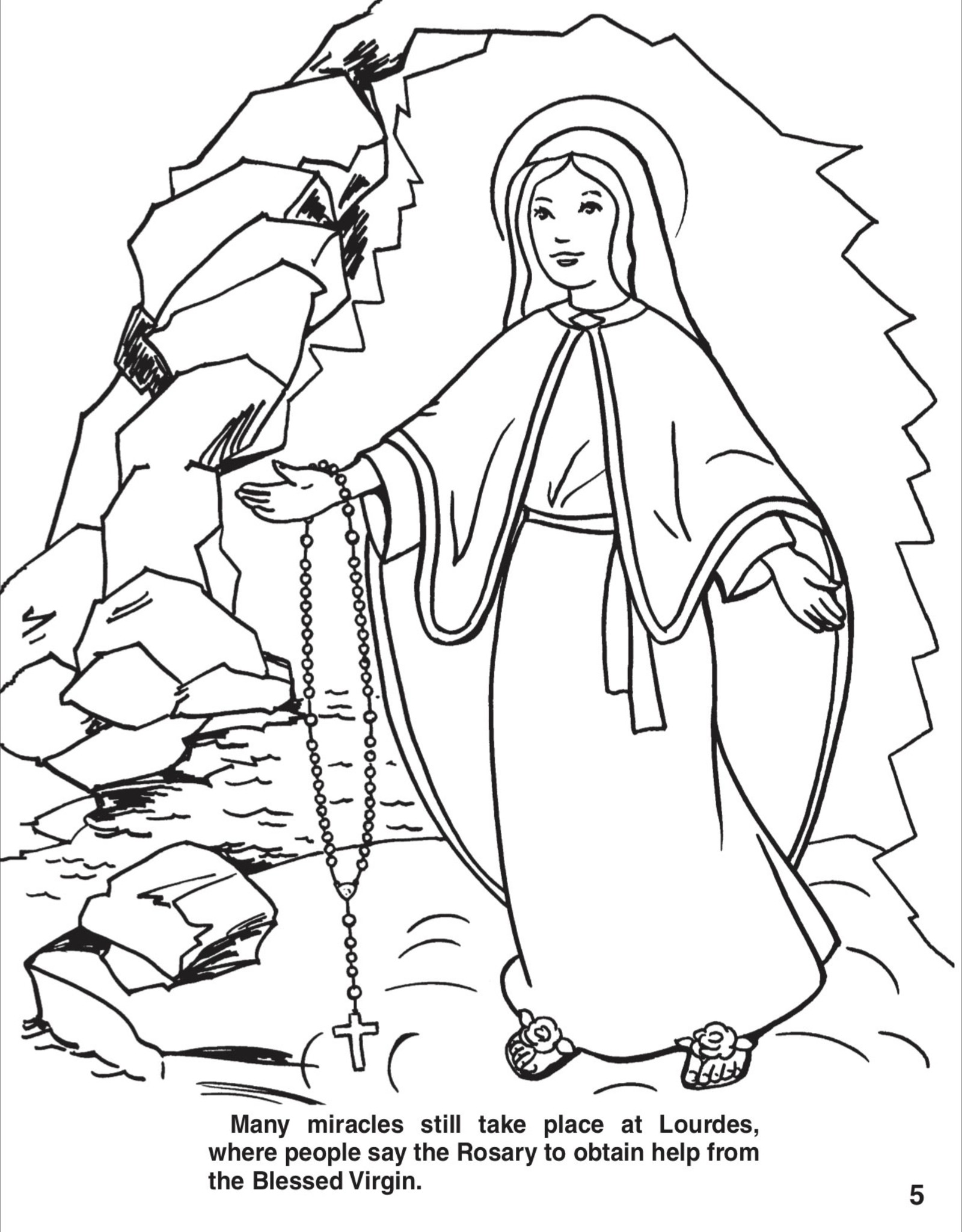 Coloring book about the rosary by lawrence lovasik and pictures by emma mckean