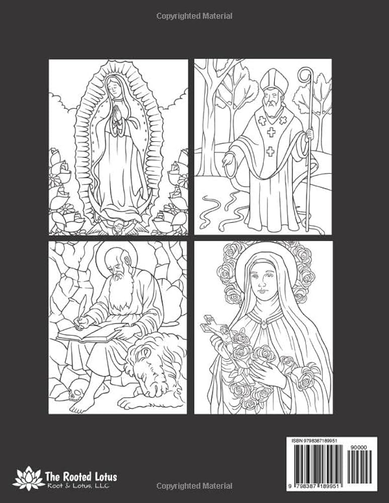 Catholic coloring book for adults and teens coloring pages of catholic saints plus bonus rosary coloring pages great gift for the whole family book top rated catholic saints coloring book