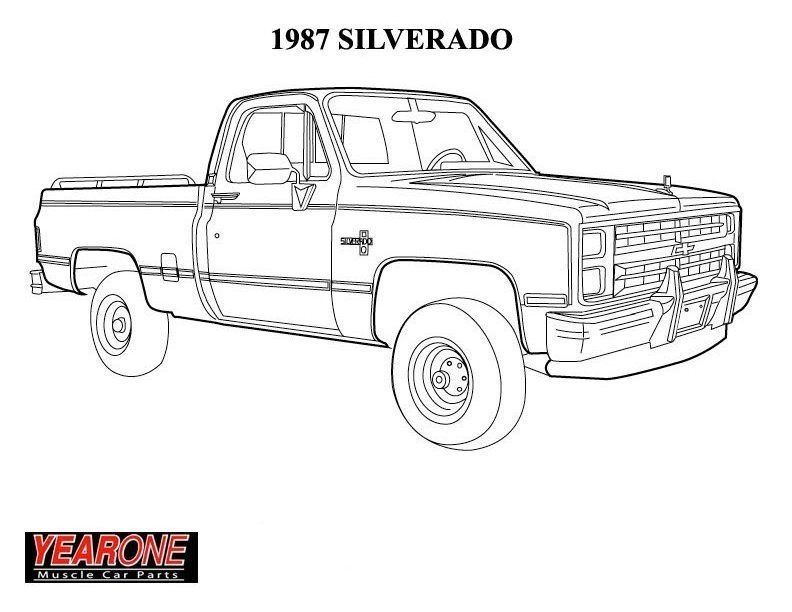 Page chevrolet vehicles truck coloring pages chevy trucks cars coloring pages