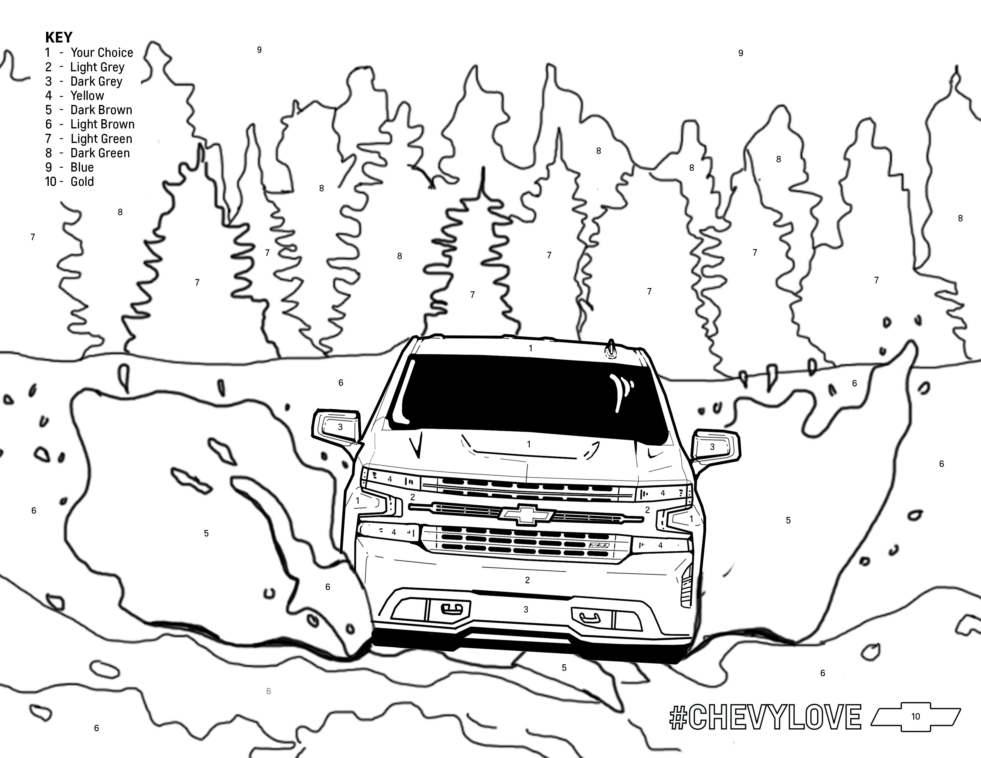 Chevy silverado truck coloring pages cars coloring pages coloring for kids