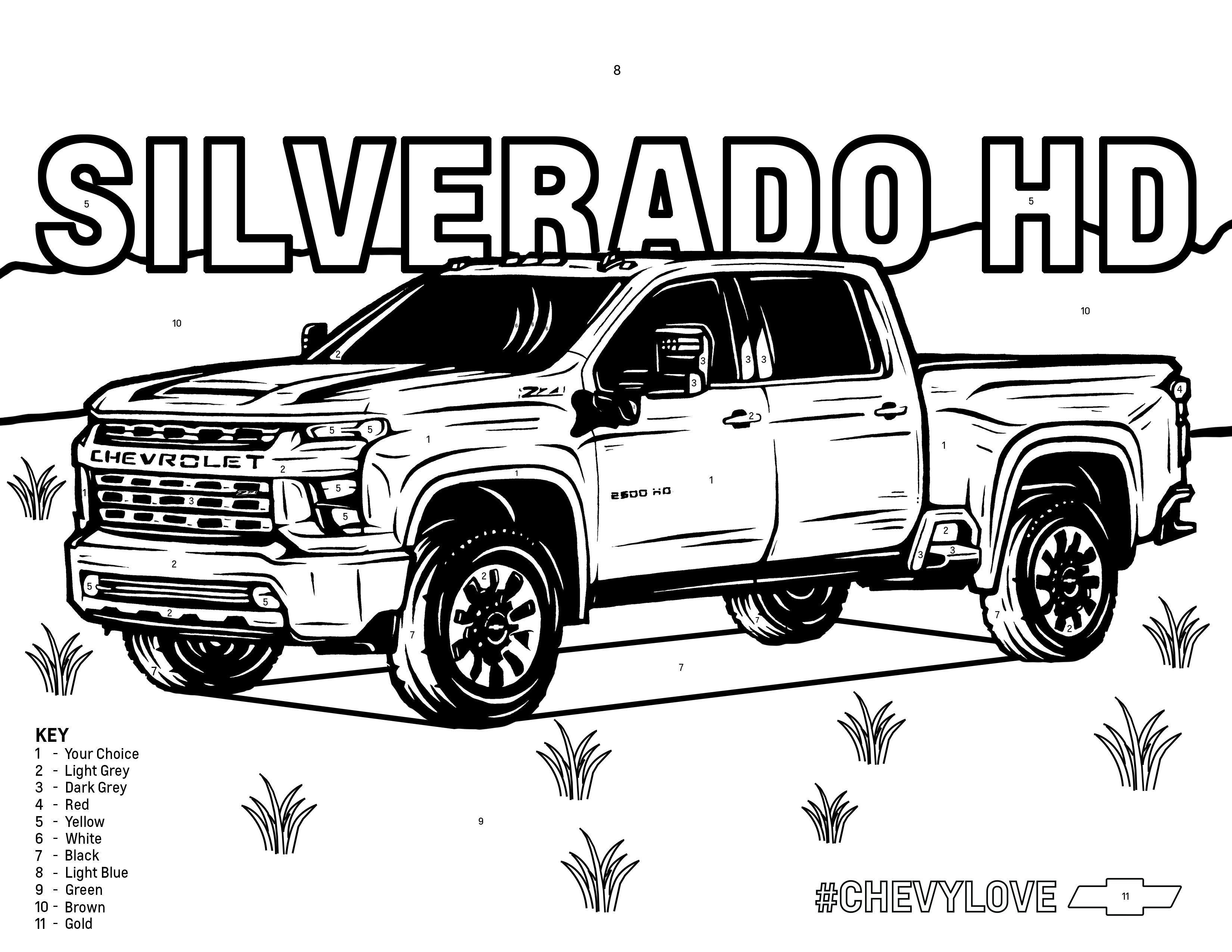 Chevy silverado hd silverado hd truck coloring pages chevy silverado hd