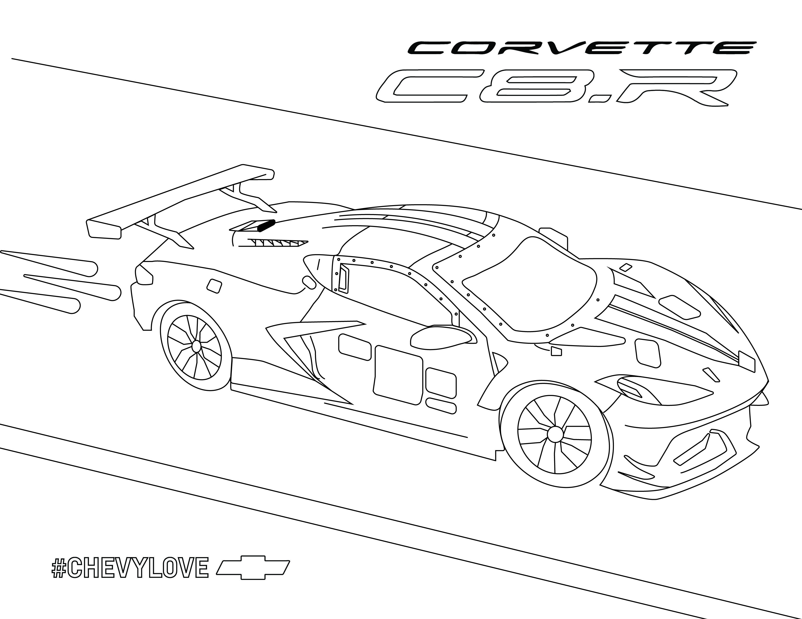 Chevrolet releases childrens coloring pages gm authority