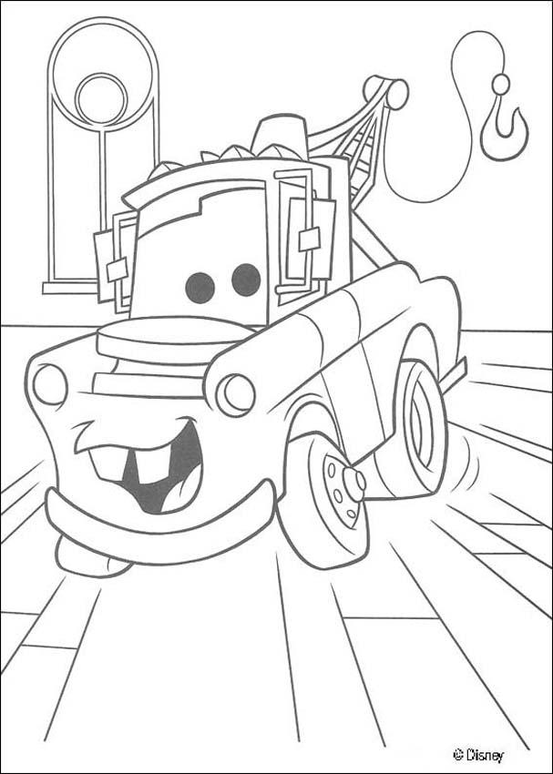 Mater chevrolet truck coloring pages