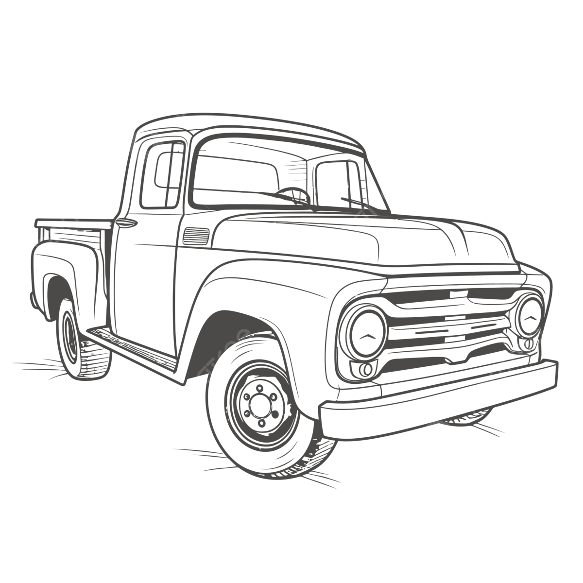Ford pick up truck coloring pages coloring pages outline sketch drawing vector wing drawing truck drawing ring drawing png and vector with transparent background for free download