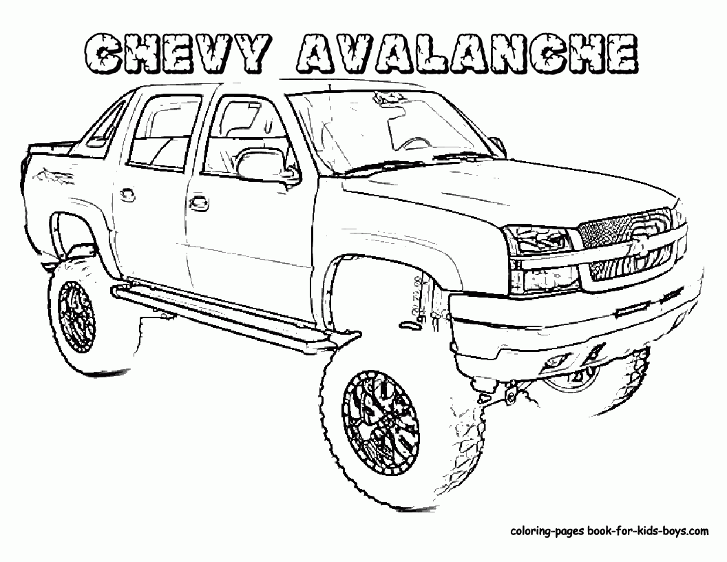 Pick up truck coloring pages