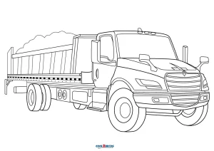 Free printable truck coloring pages for kids