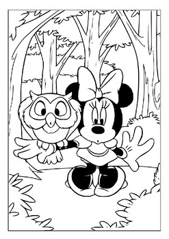 Learning through fun printable minnie mouse coloring pages collection