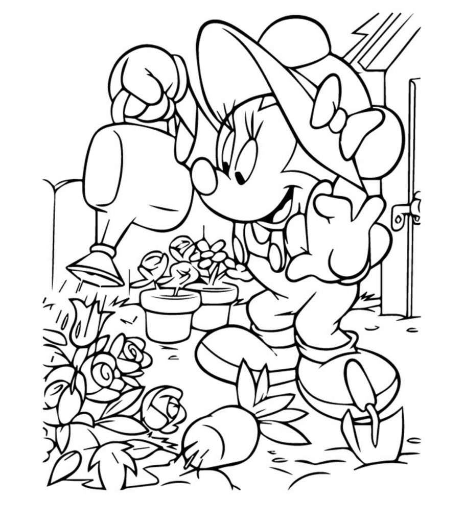 Top free printable cute minnie mouse coloring pages online