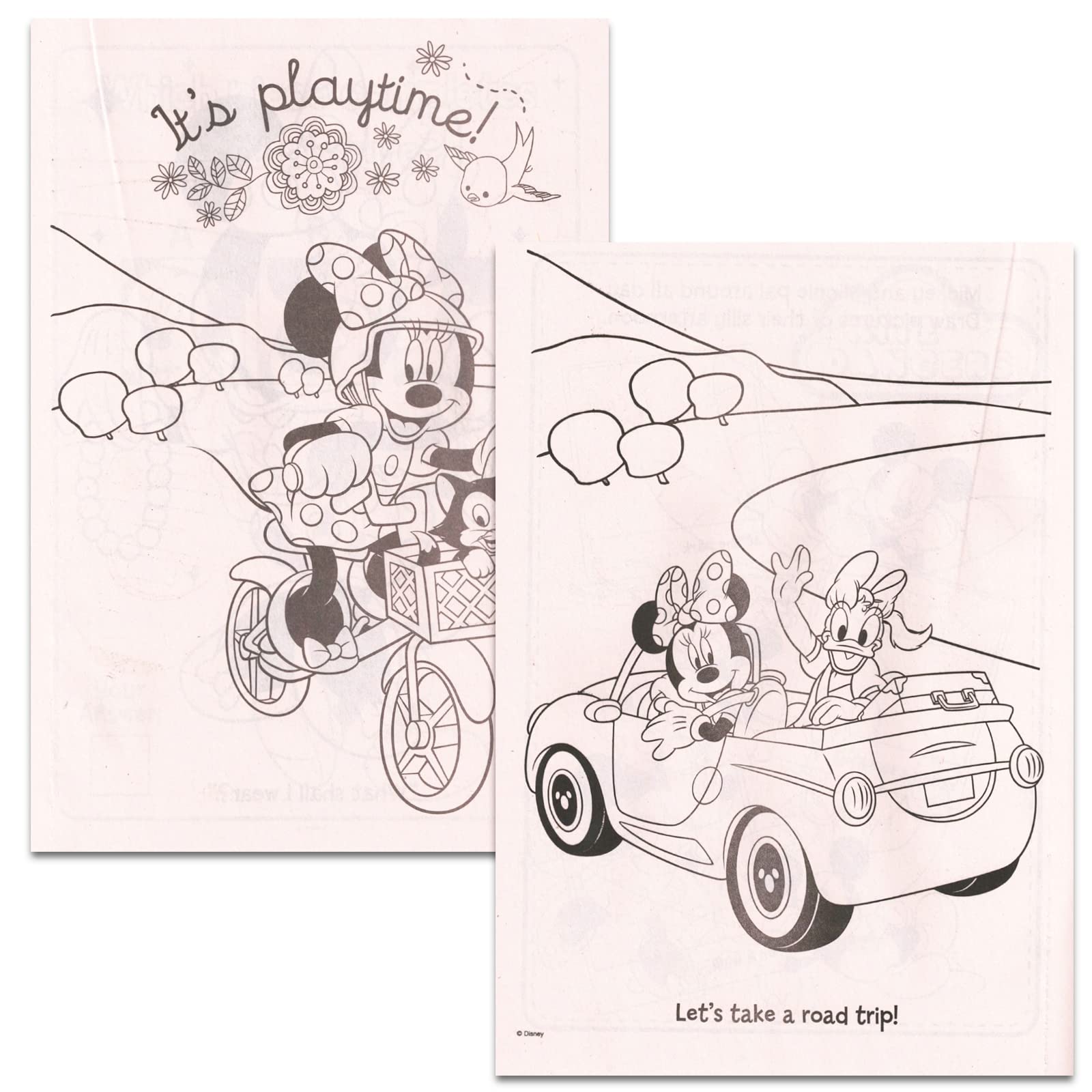 Mickey mouse coloring book with stickers set