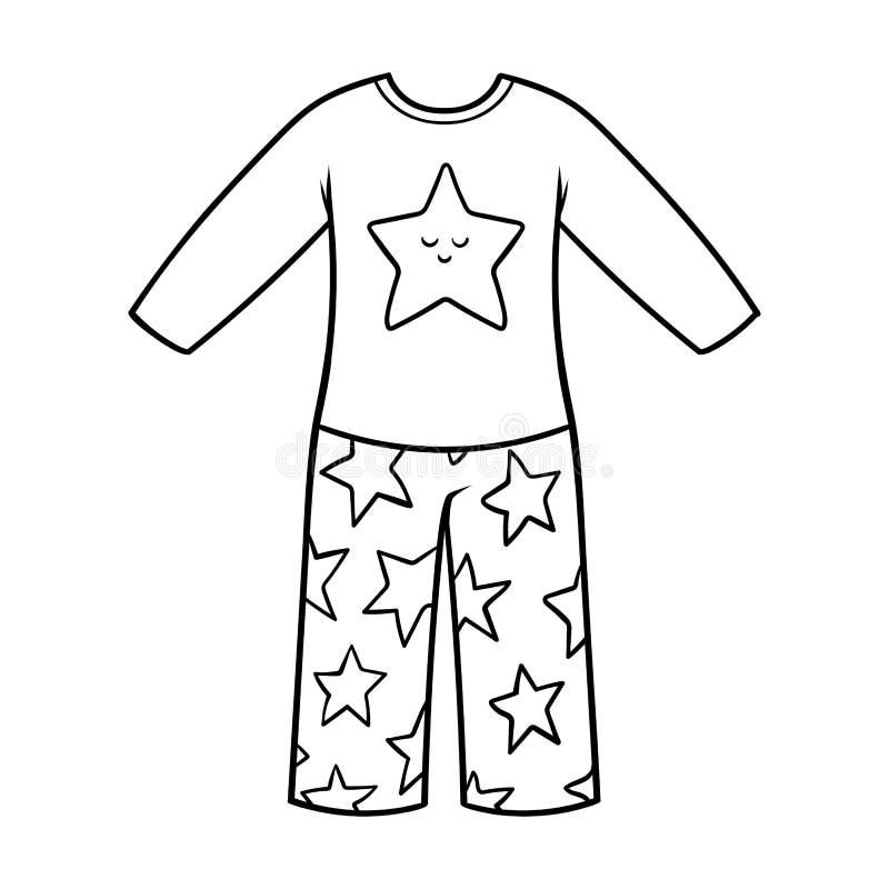 Pajamas coloring stock illustrations â pajamas coloring stock illustrations vectors clipart