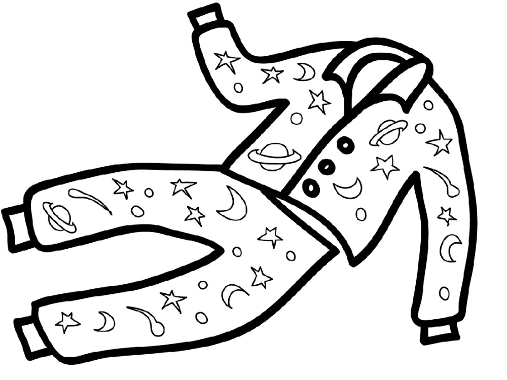 Pajama coloring page for kids coloring pages coloring pages for kids coloring sheets for kids