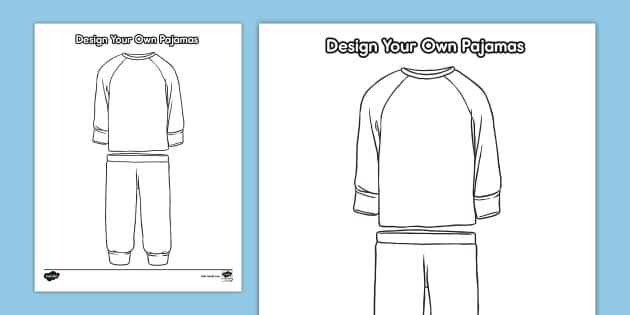Design your own pajamas activity teacher