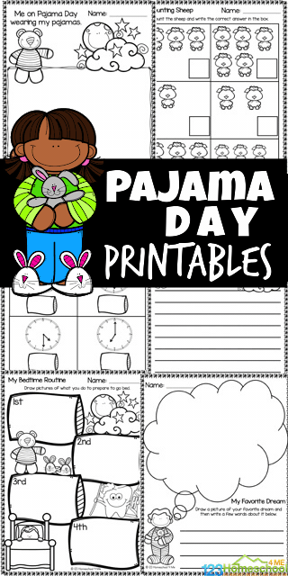Ð free pajama day printable worksheets and activities