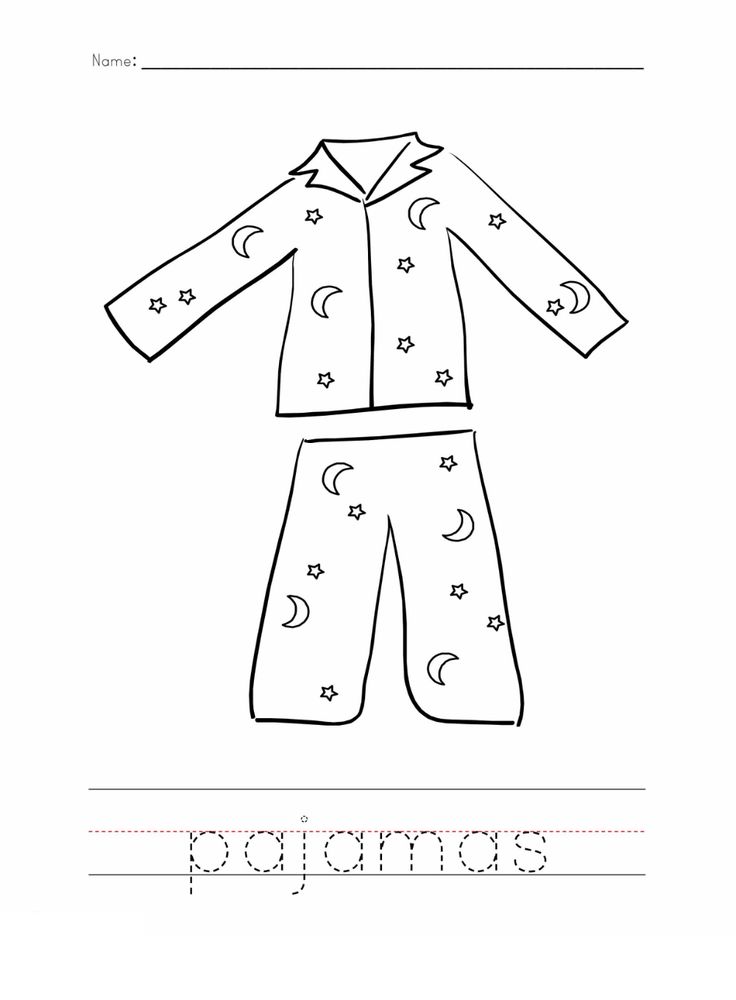 Pajama coloring page worksheets red pajamas llama llama red pajama pajamas