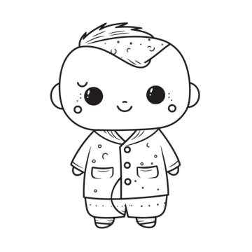 Pajama coloring page png transparent images free download vector files