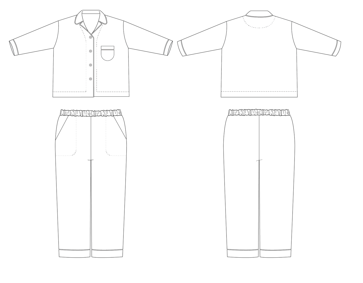Spinifex pjs sewing pattern pdf â muna and broad