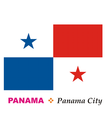 Panama flag coloring pages for kids to color and print