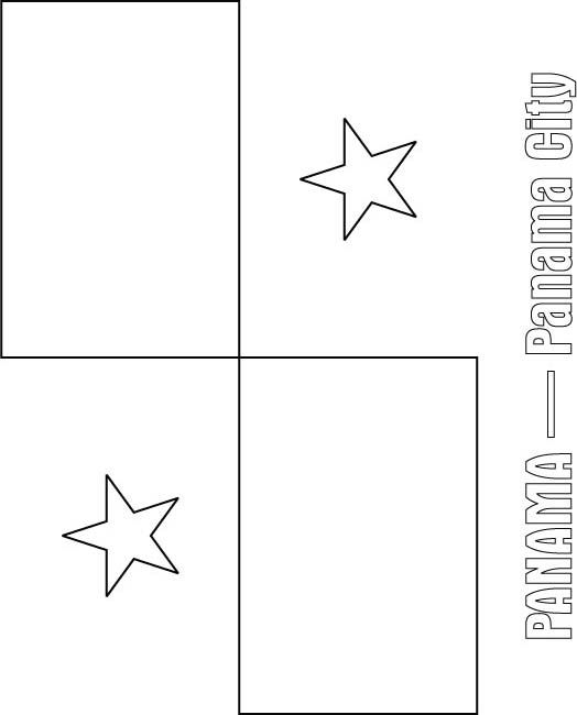 Panama flag coloring page flag coloring pages panama flag coloring pages
