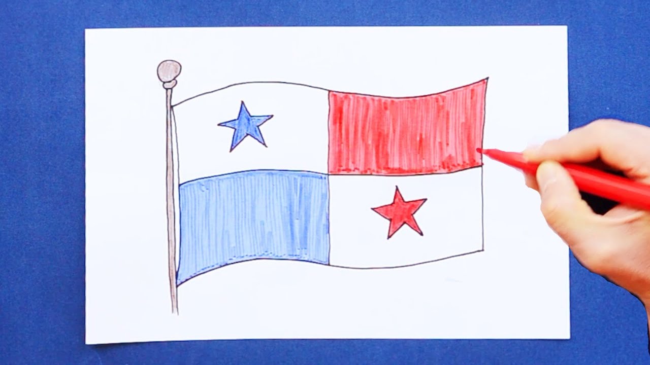 How to draw the flag of panaa