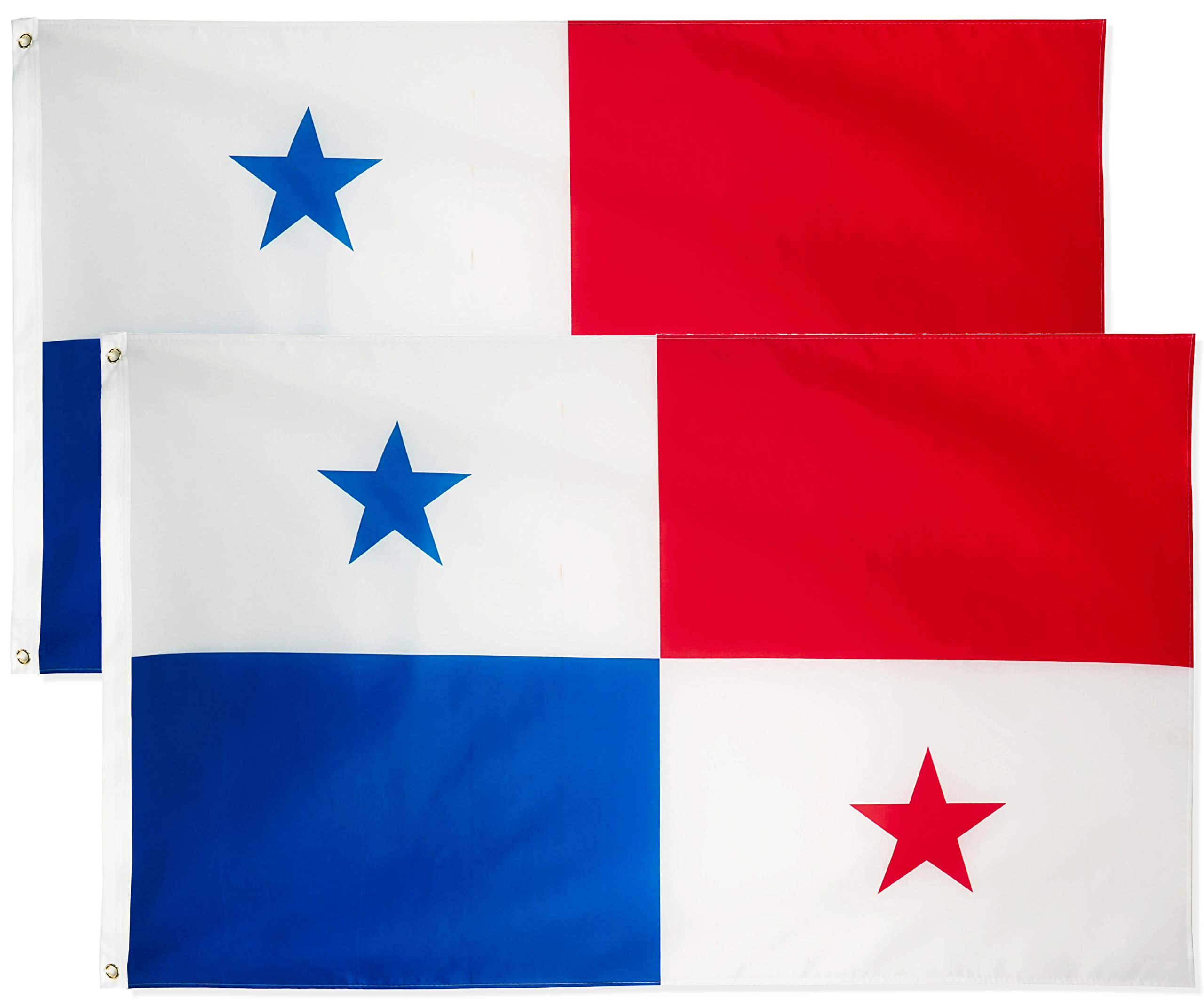 Danf pack panama flag x foot polyester panamanian national flags polyester with brass grommets x ft patio lawn garden