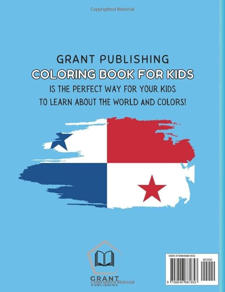 Panama coloring book for kids with interesting facts publishing grant books
