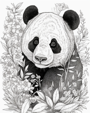 Printable pages panda pages