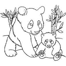 Top free printable cute panda bear coloring pages online