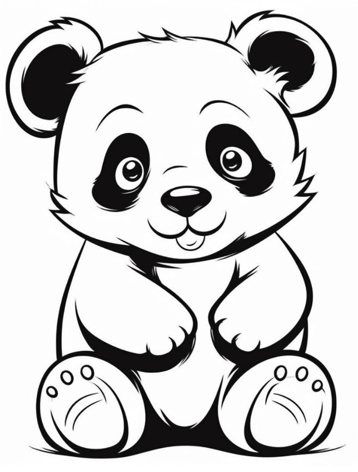 Panda coloring pages hue therapy animal coloring pages panda coloring pages bear coloring pages
