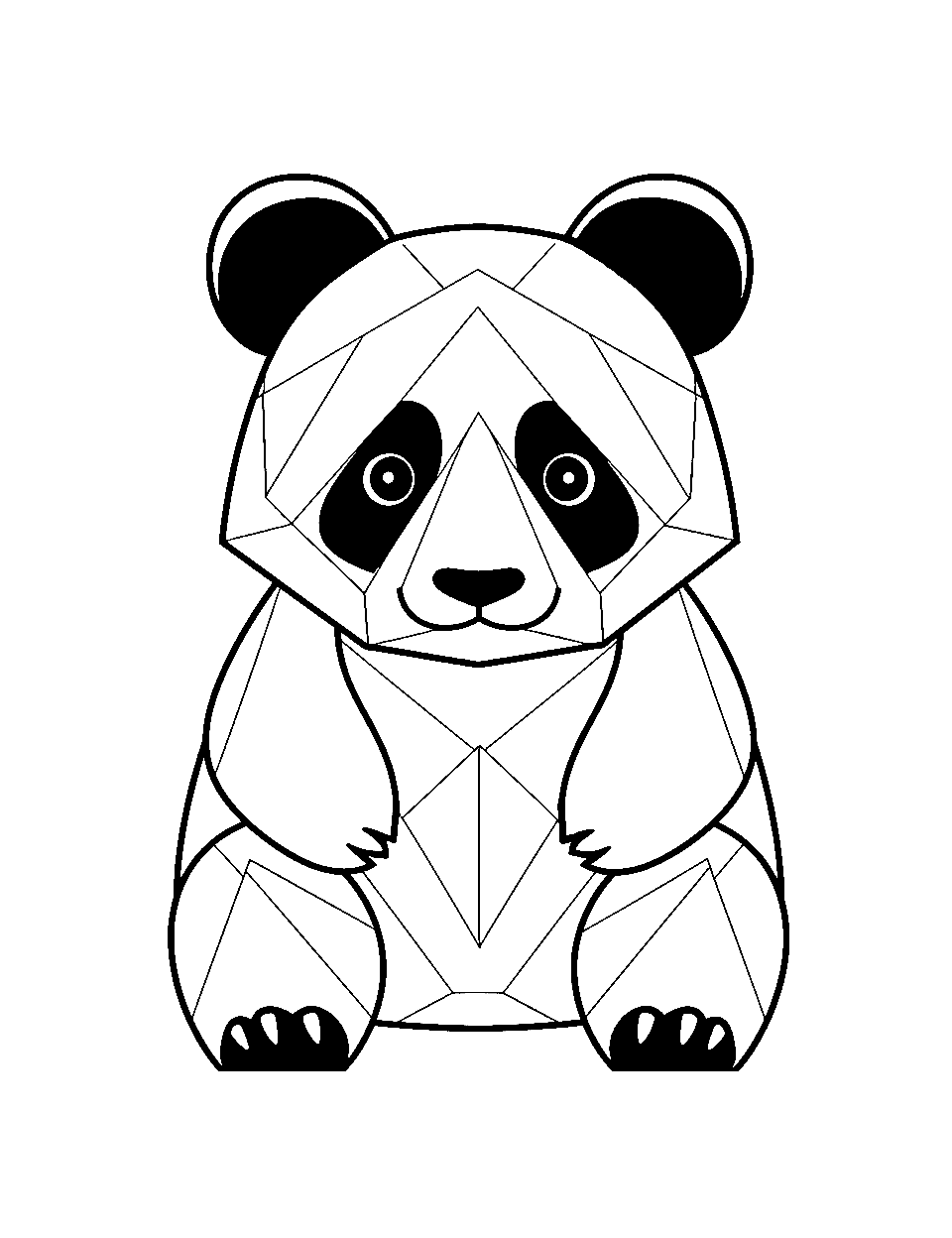 Panda coloring pages free printable sheets
