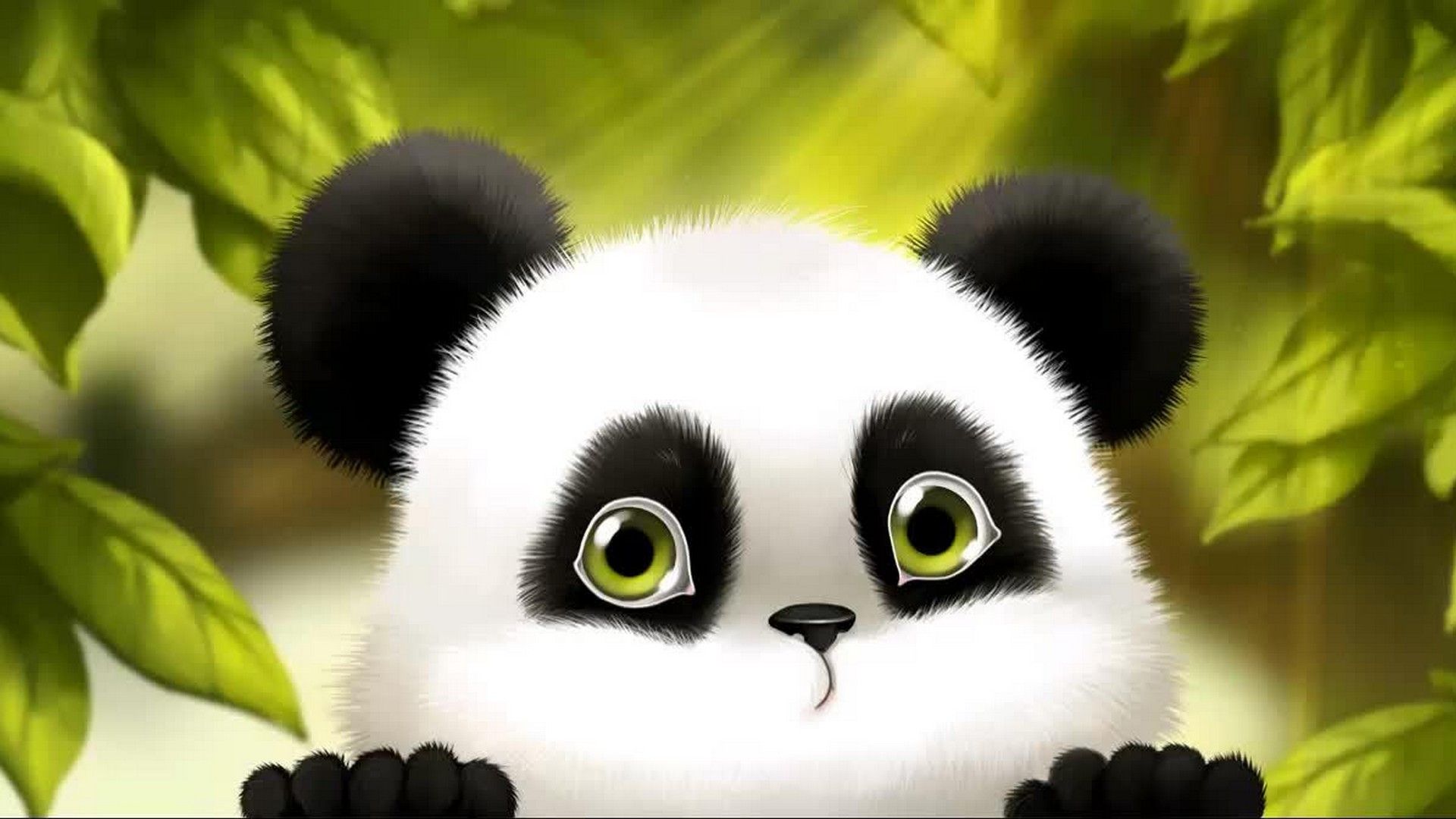 Cute baby panda s on