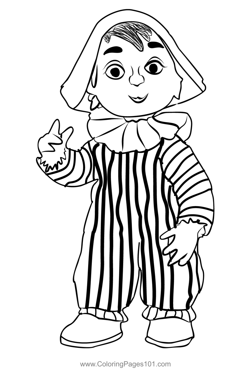 Andy pandy coloring page for kids