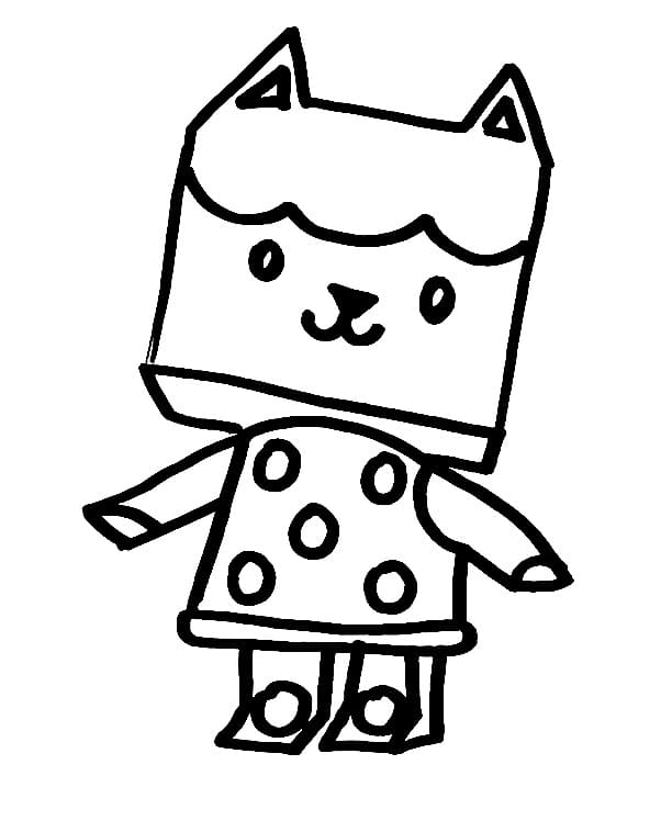 Cute baby box coloring page
