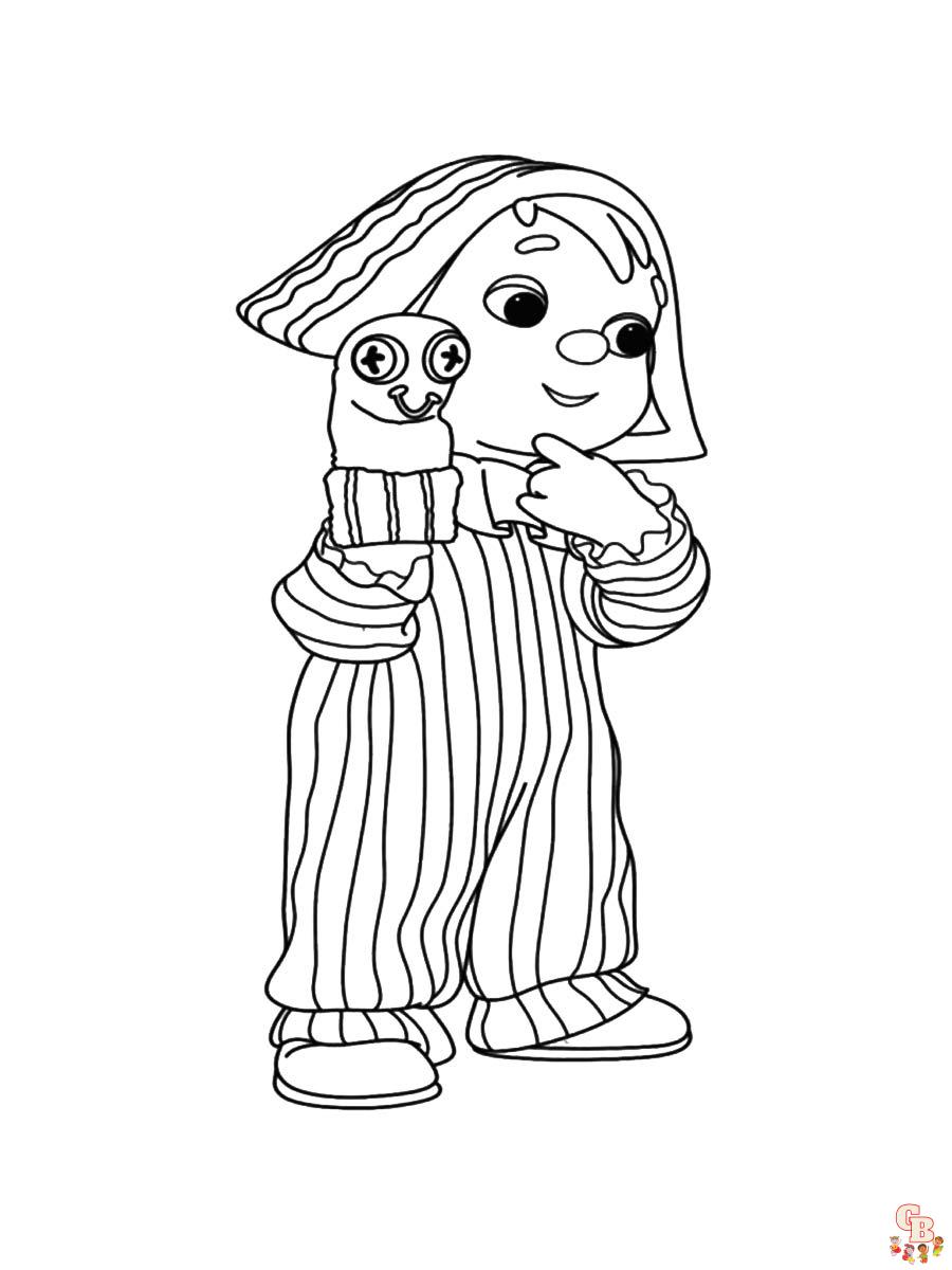 Andy pandy coloring pages for kids